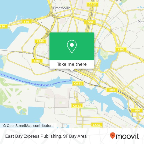 East Bay Express Publishing map