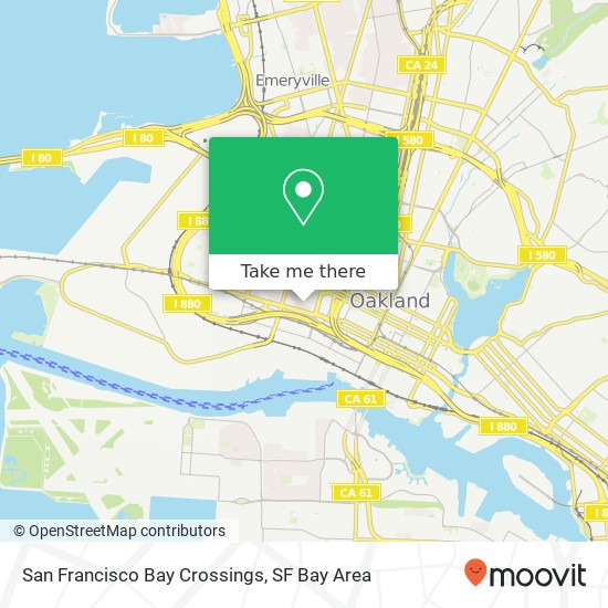 Mapa de San Francisco Bay Crossings