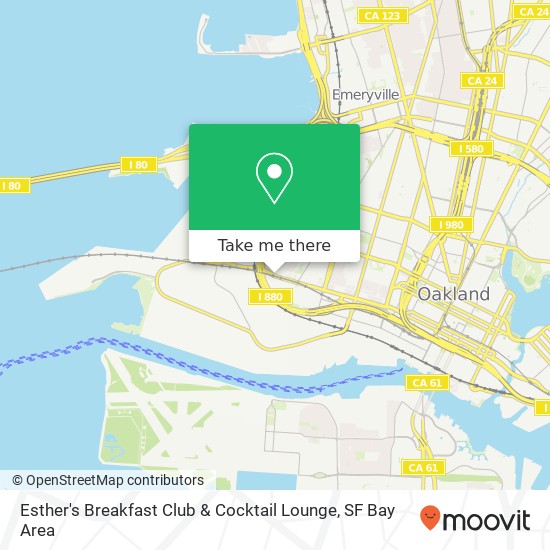 Esther's Breakfast Club & Cocktail Lounge map