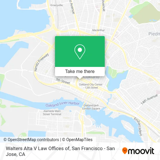 Walters Alta V Law Offices of map