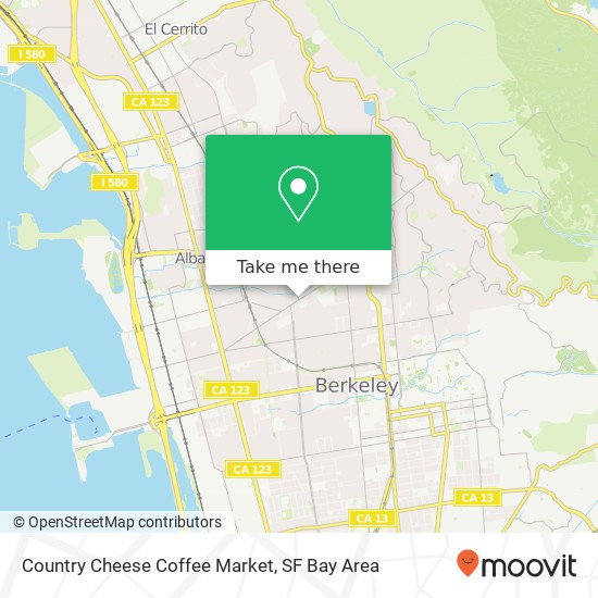 Mapa de Country Cheese Coffee Market