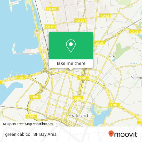 green cab co. map