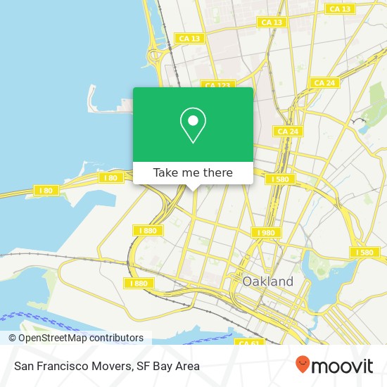 San Francisco Movers map