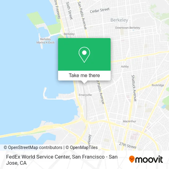 FedEx World Service Center map