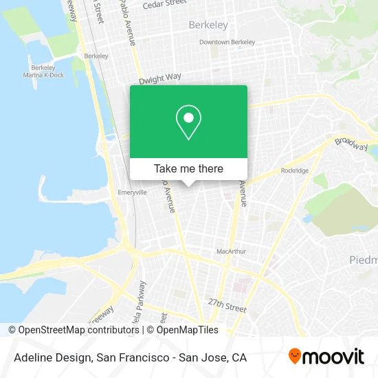 Mapa de Adeline Design