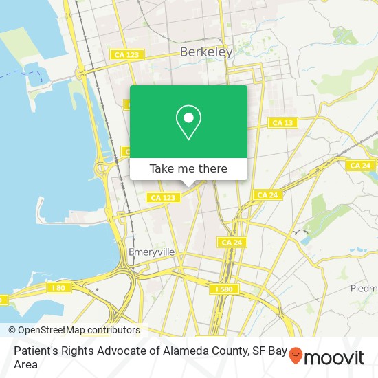 Mapa de Patient's Rights Advocate of Alameda County