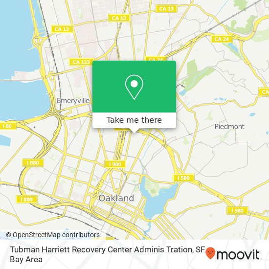 Tubman Harriett Recovery Center Adminis Tration map