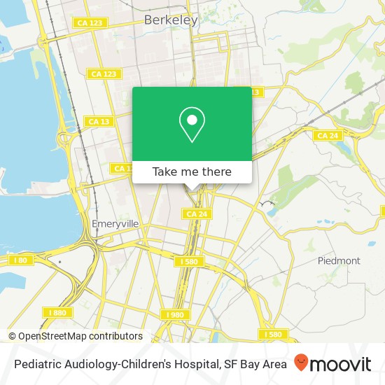 Mapa de Pediatric Audiology-Children's Hospital