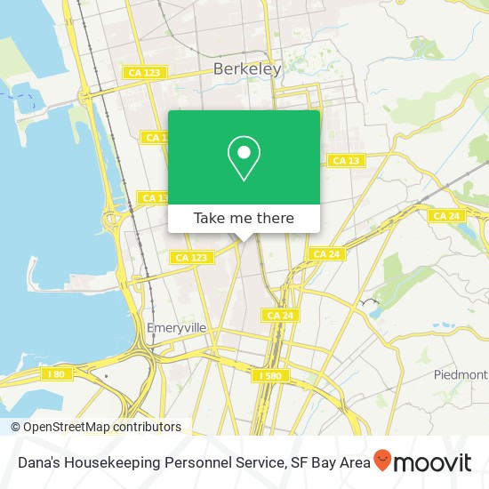 Dana's Housekeeping Personnel Service map