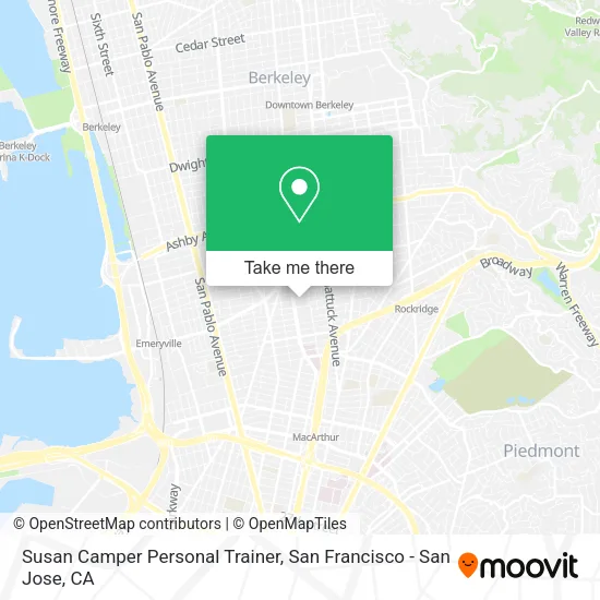 Mapa de Susan Camper Personal Trainer