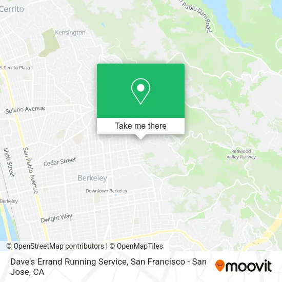 Mapa de Dave's Errand Running Service