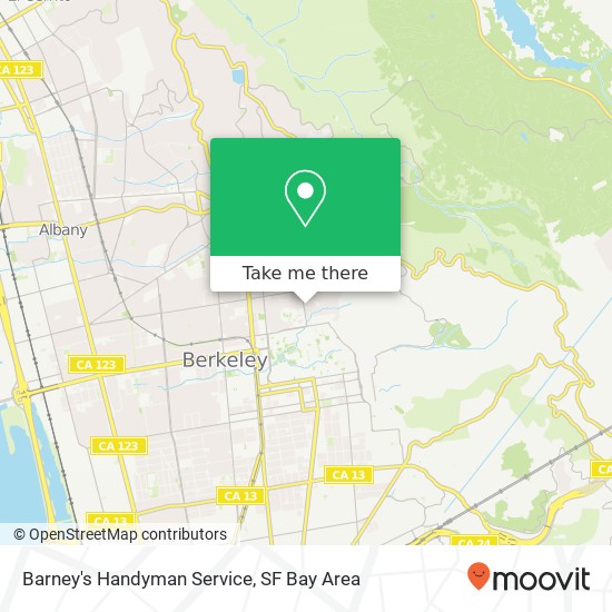 Mapa de Barney's Handyman Service