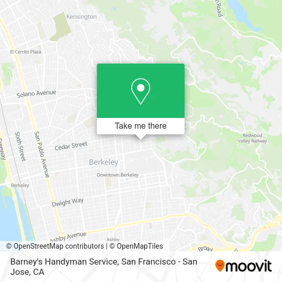 Mapa de Barney's Handyman Service