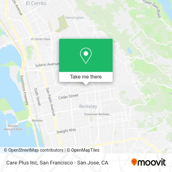 Mapa de Care Plus Inc