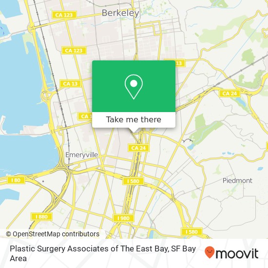 Plastic Surgery Associates of The East Bay map