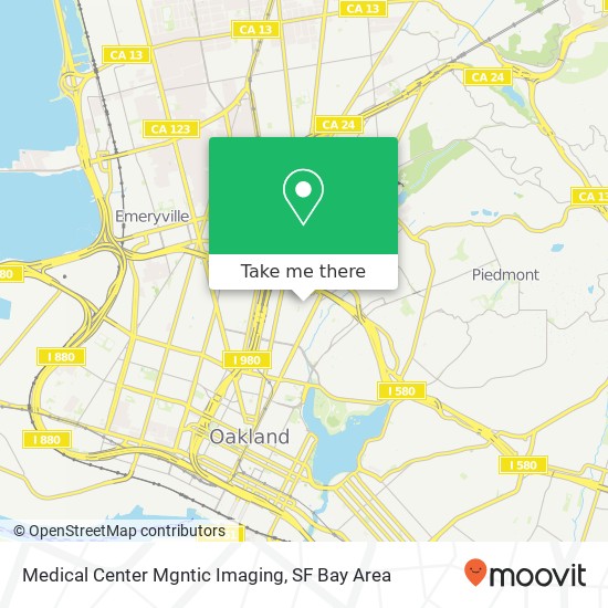 Mapa de Medical Center Mgntic Imaging