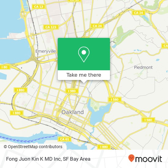 Mapa de Fong Juon Kin K MD Inc