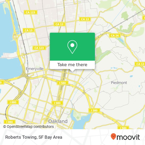 Mapa de Roberts Towing
