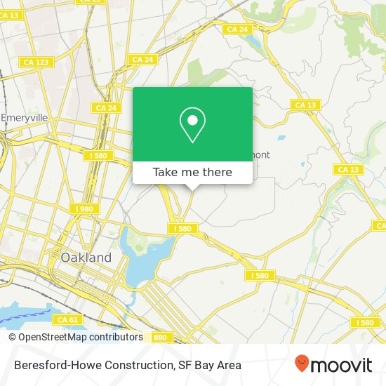 Beresford-Howe Construction map