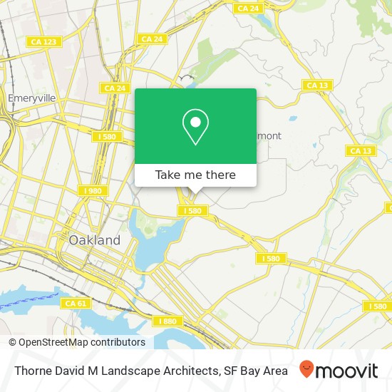 Mapa de Thorne David M Landscape Architects