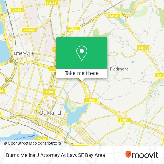 Mapa de Burns Melina J Attorney At Law