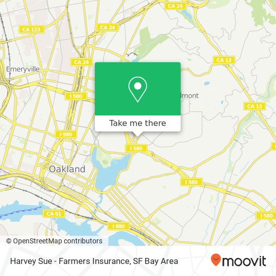 Mapa de Harvey Sue - Farmers Insurance