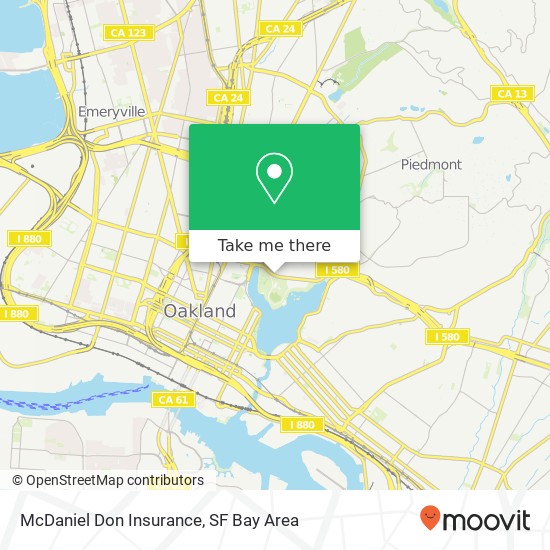 McDaniel Don Insurance map