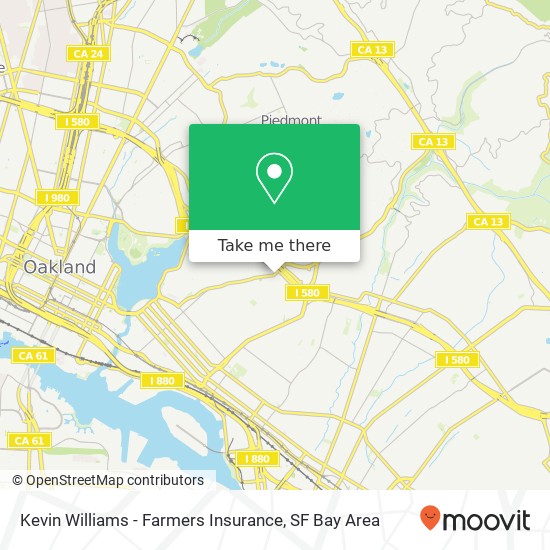 Kevin Williams - Farmers Insurance map