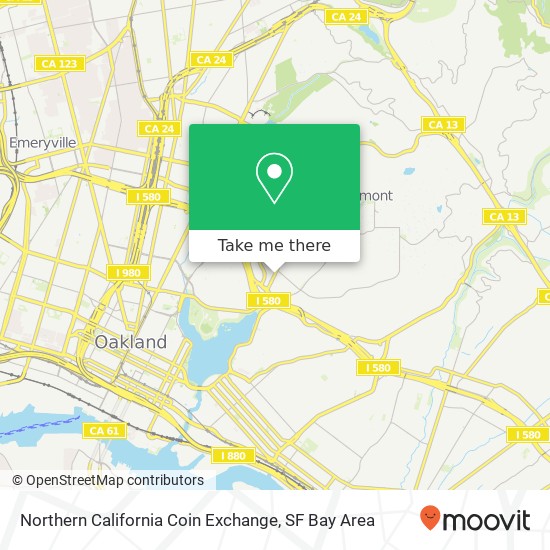 Mapa de Northern California Coin Exchange