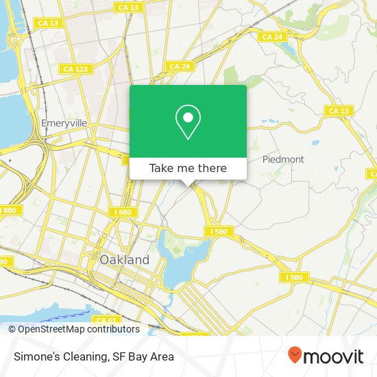 Mapa de Simone's Cleaning