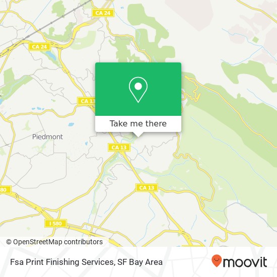 Fsa Print Finishing Services map