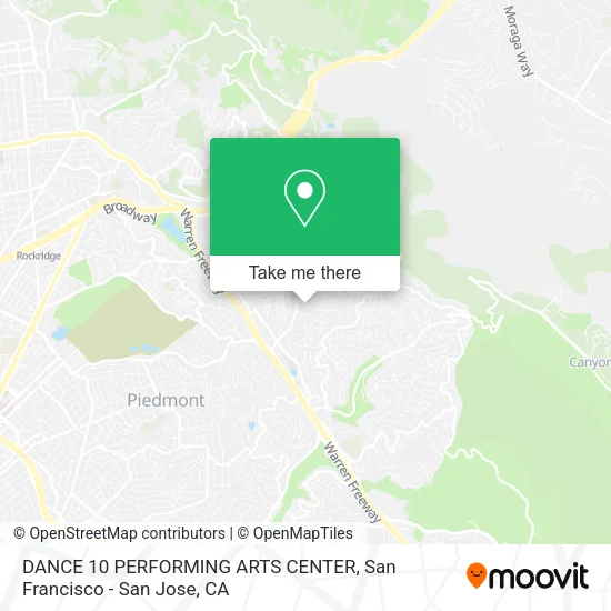 Mapa de DANCE 10 PERFORMING ARTS CENTER