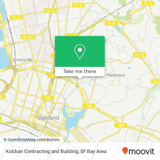Kobban Contracting and Building map