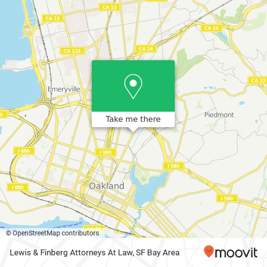 Lewis & Finberg Attorneys At Law map