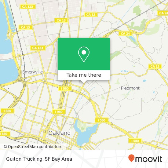 Guiton Trucking map