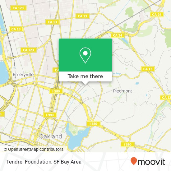 Tendrel Foundation map