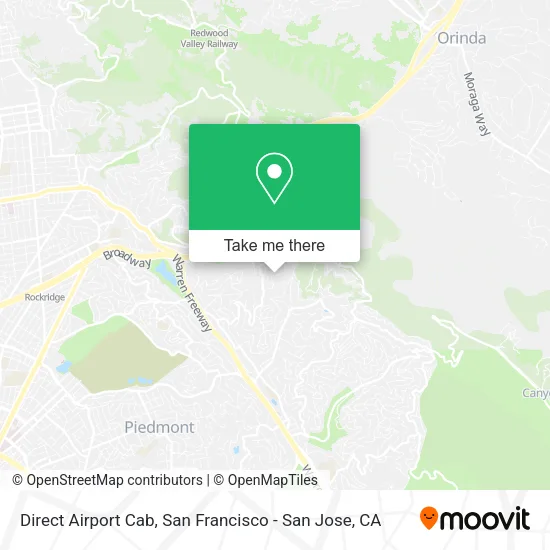 Mapa de Direct Airport Cab