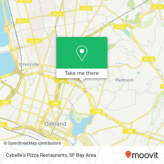 Cybelle's Pizza Restaurants map