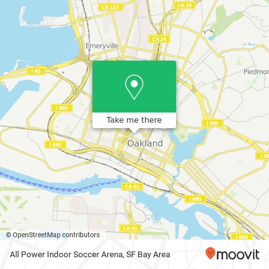 All Power Indoor Soccer Arena map