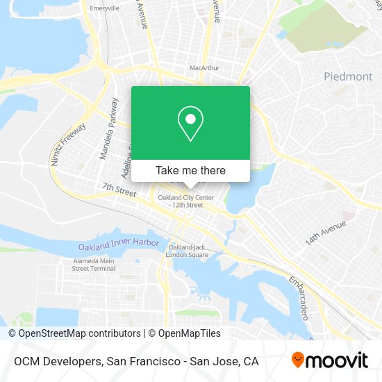 OCM Developers map