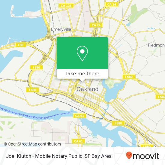 Mapa de Joel Klutch - Mobile Notary Public