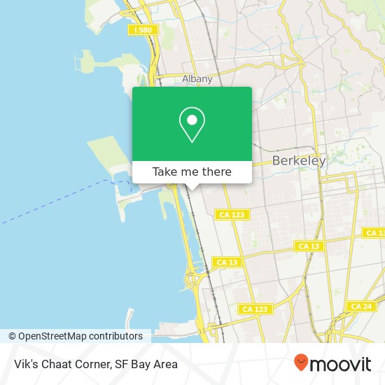 Vik's Chaat Corner map