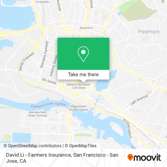 David Li - Farmers Insurance map