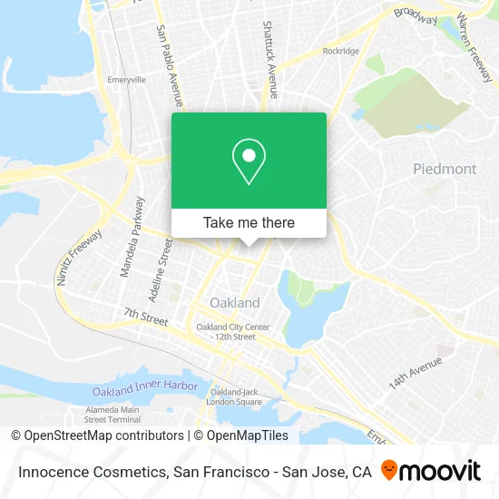 Innocence Cosmetics map