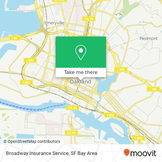 Mapa de Broadway Insurance Service