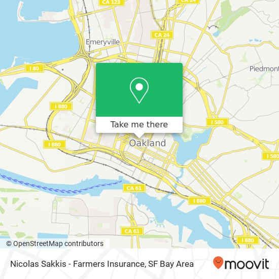 Mapa de Nicolas Sakkis - Farmers Insurance