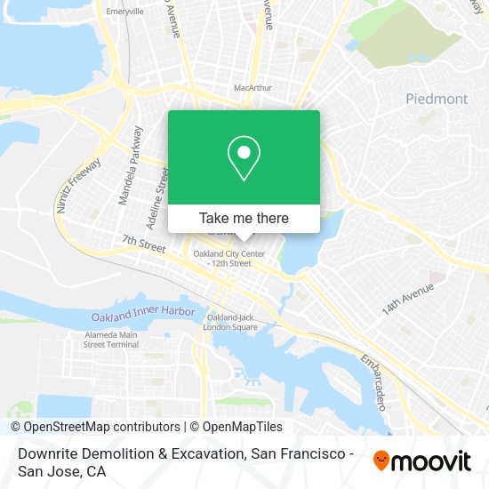Downrite Demolition & Excavation map