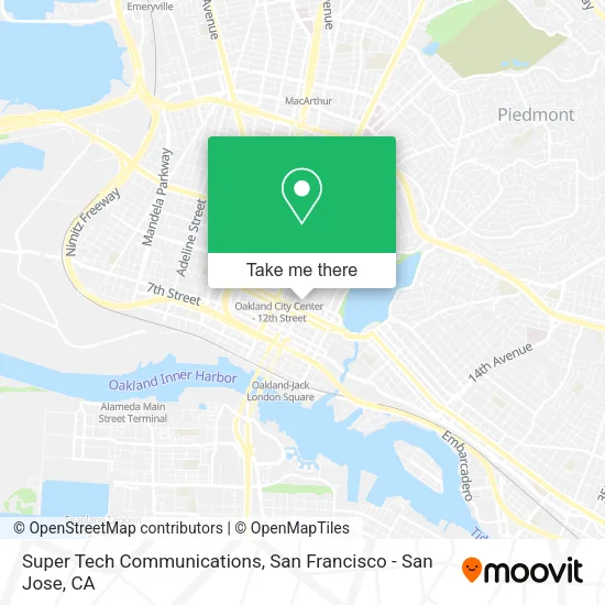 Mapa de Super Tech Communications