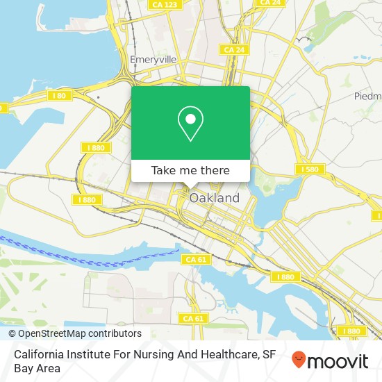 Mapa de California Institute For Nursing And Healthcare