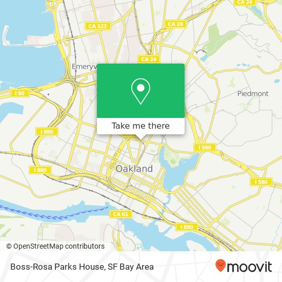 Boss-Rosa Parks House map